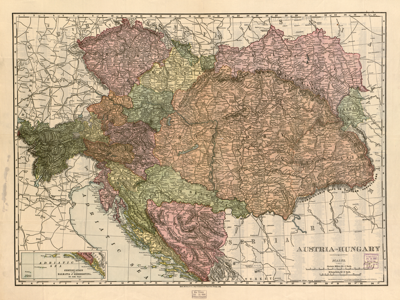 Landkarte 1906
