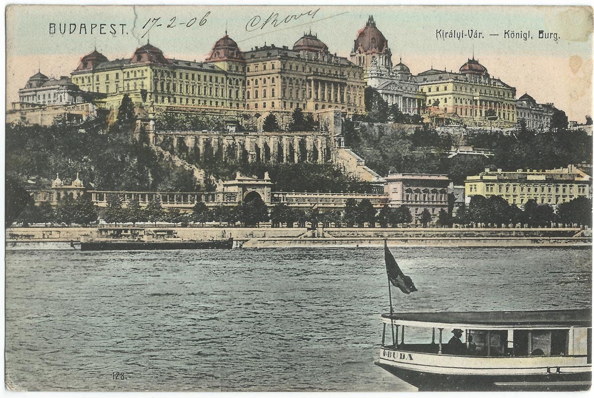 Postkarte Budapest Burg