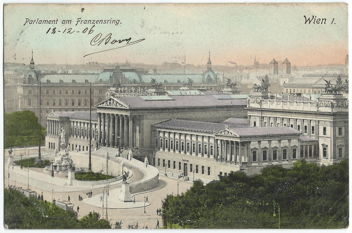 Postkarte Wien Parlament